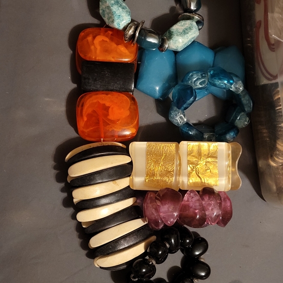 Bundle of Chunky Bracelets - Picture 1 of 6